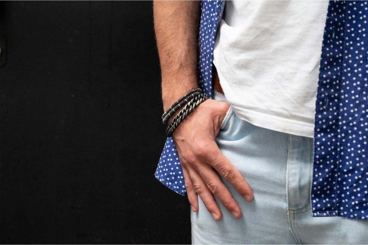 Bracelet homme a maille scaled