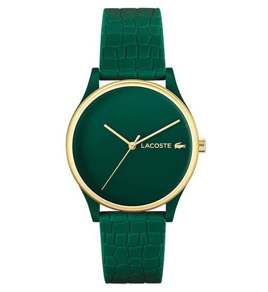 Orologio analogico Crocodelle in silicone verde di Lacoste