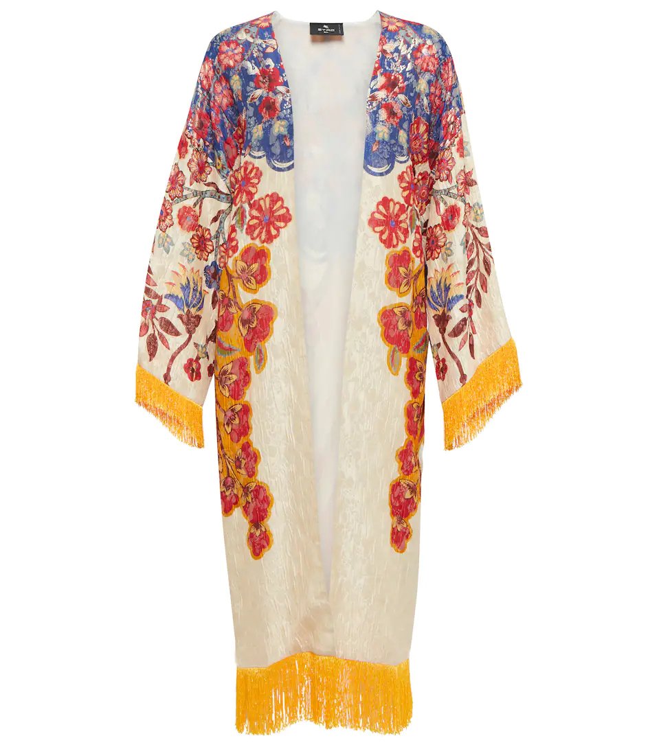 Kimono colorato donna con frange