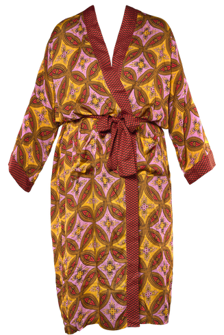 Lungo kimono tessuto africano