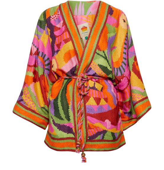 Veste kimono colorata