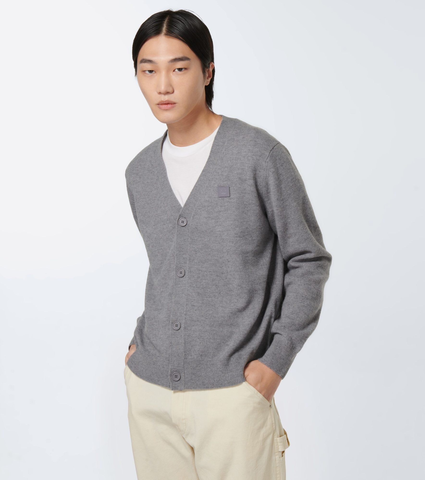 cardigan gris acne studios