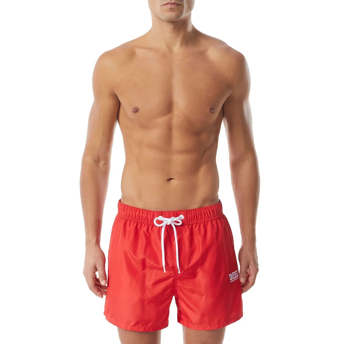 Pantaloncino da bagno rosso Diesel