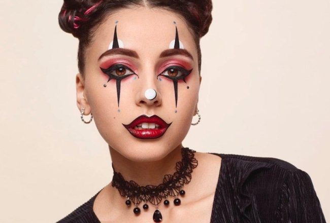 Idee de maquillage Halloween Clown malefique