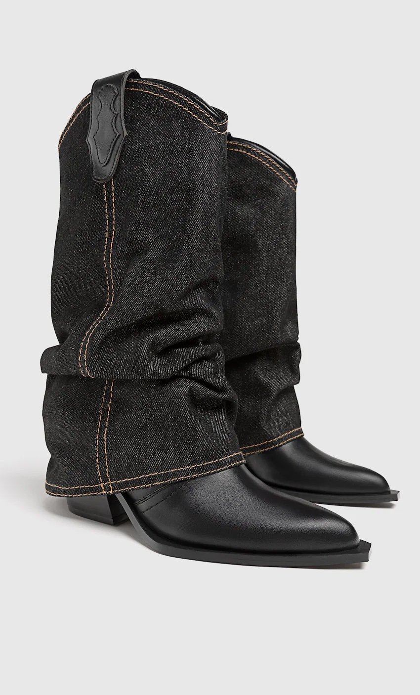 3 motivi per investire in un indumento evolutivo 42 Bottes a tacco cowboy con rivestimento amovibile stradivarius