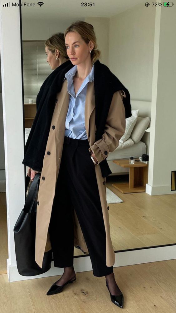 Look con trench Burberry