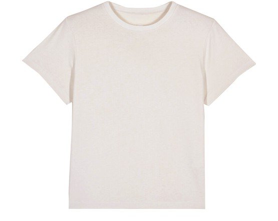 T-shirt bianco a girocollo Ba&sh