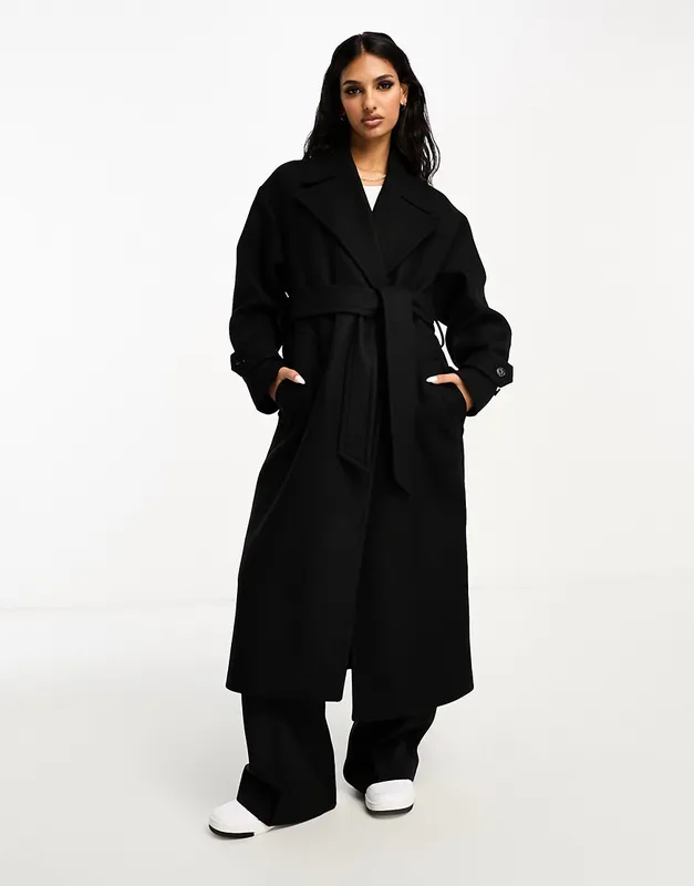 mango manteau oversize noir Modalova