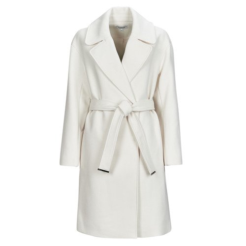 Cappotto bianco con cintura Morgan