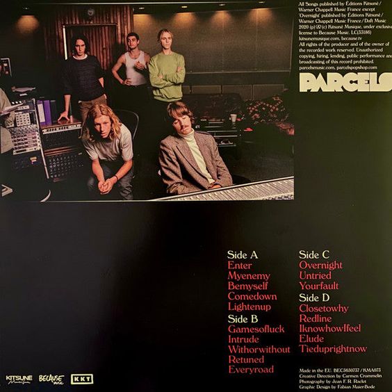 Album Parcels con etichetta Kitsuné Musique