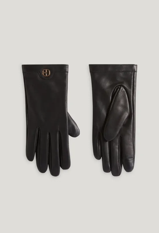 gants cuir noir 490293609140513691 Modalova