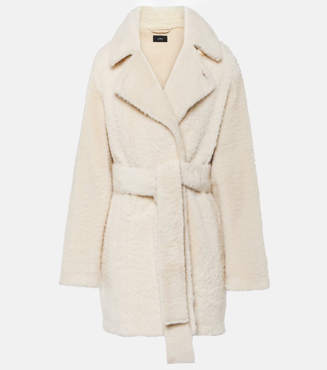 Cappotto bianco in shearling Joseph