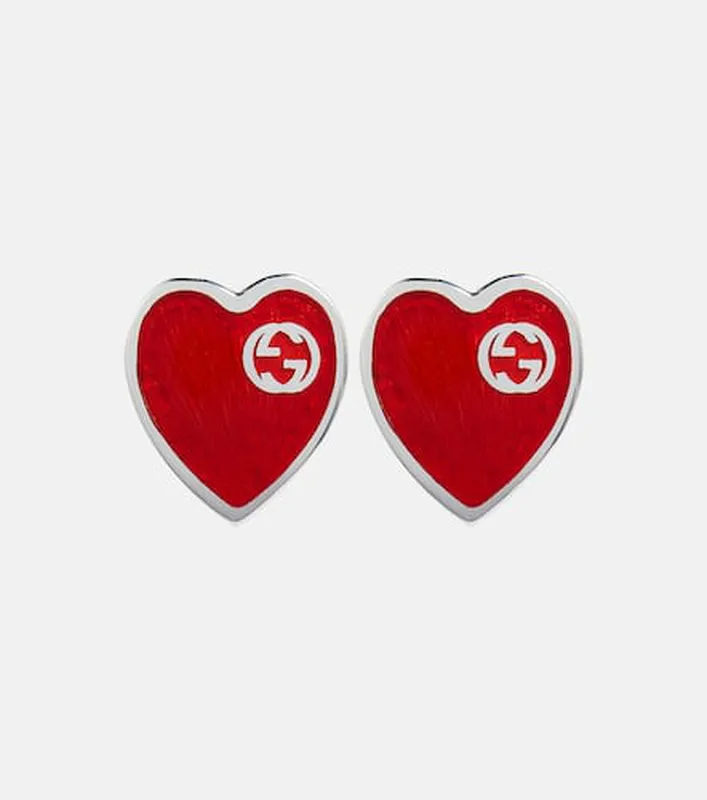 gucci boucles d oreilles gg heart en argent sterling p00618509 1 Modalova