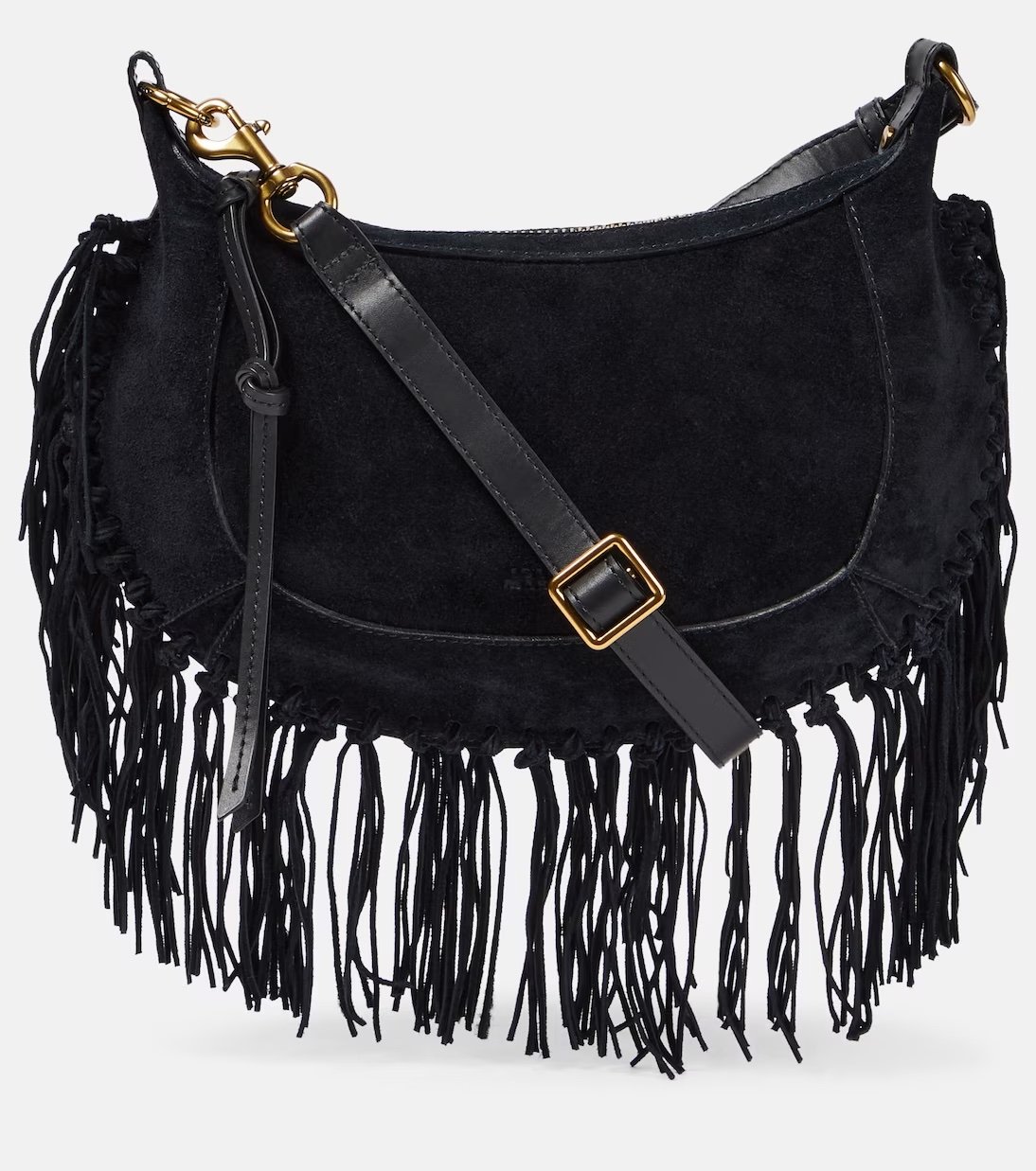 Borsa a mezzaluna in suede Isabel Marant