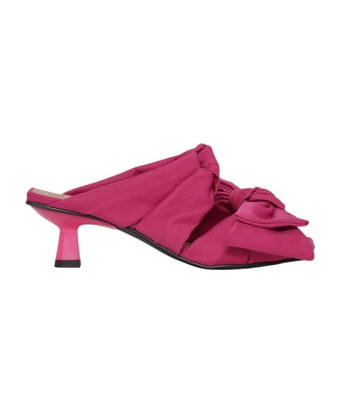 Mule rosa Ganni a kitten heels