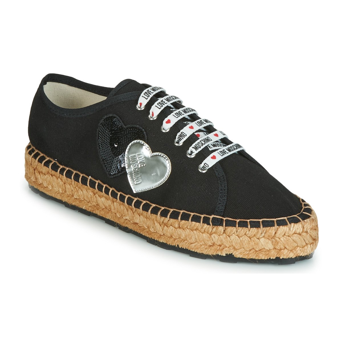 Sneakers espadrillas lacci love Moschino