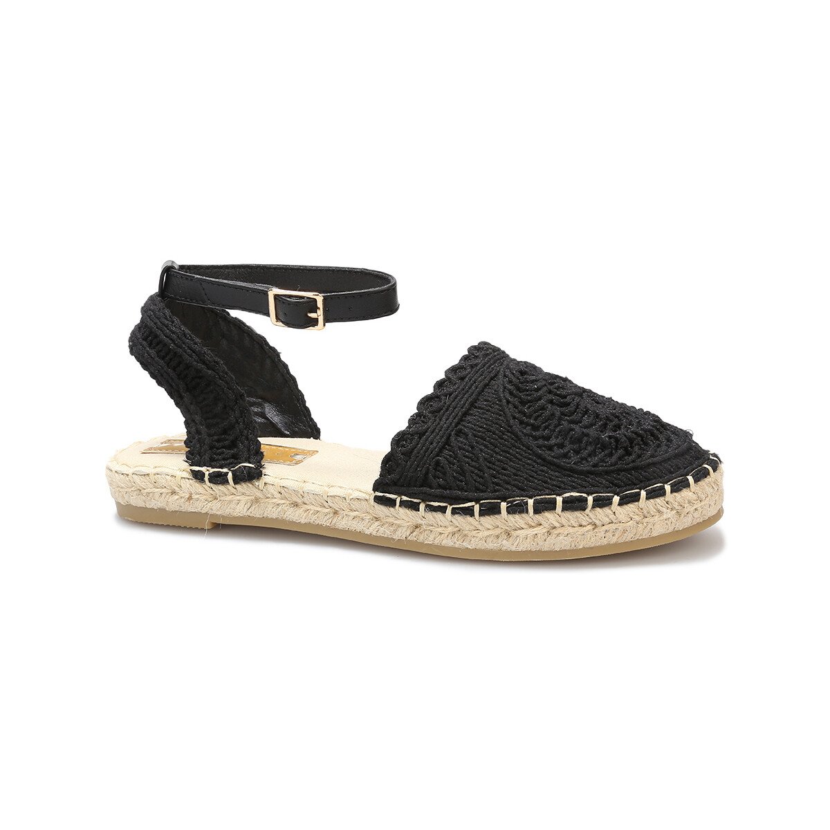 Espadrillas nere con fibbie La Modeuse