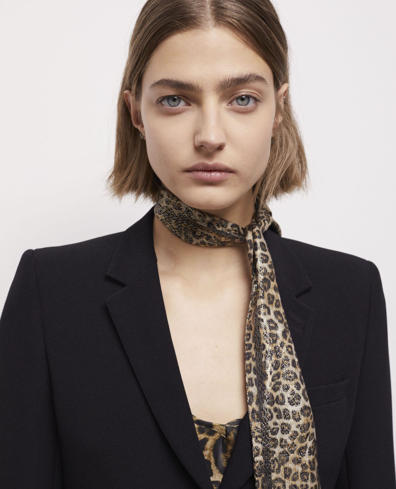 Foulard con stampa leopardata The Kooples