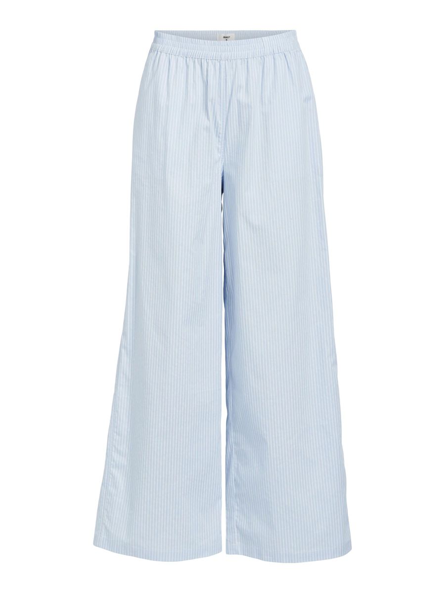 Pantalone ampio con stampa righe blu Object Collectors Item