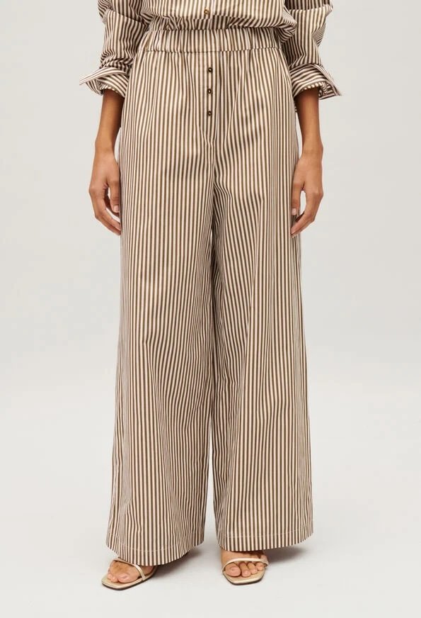 Pantalone a righe bronzo Claudie Pierlot