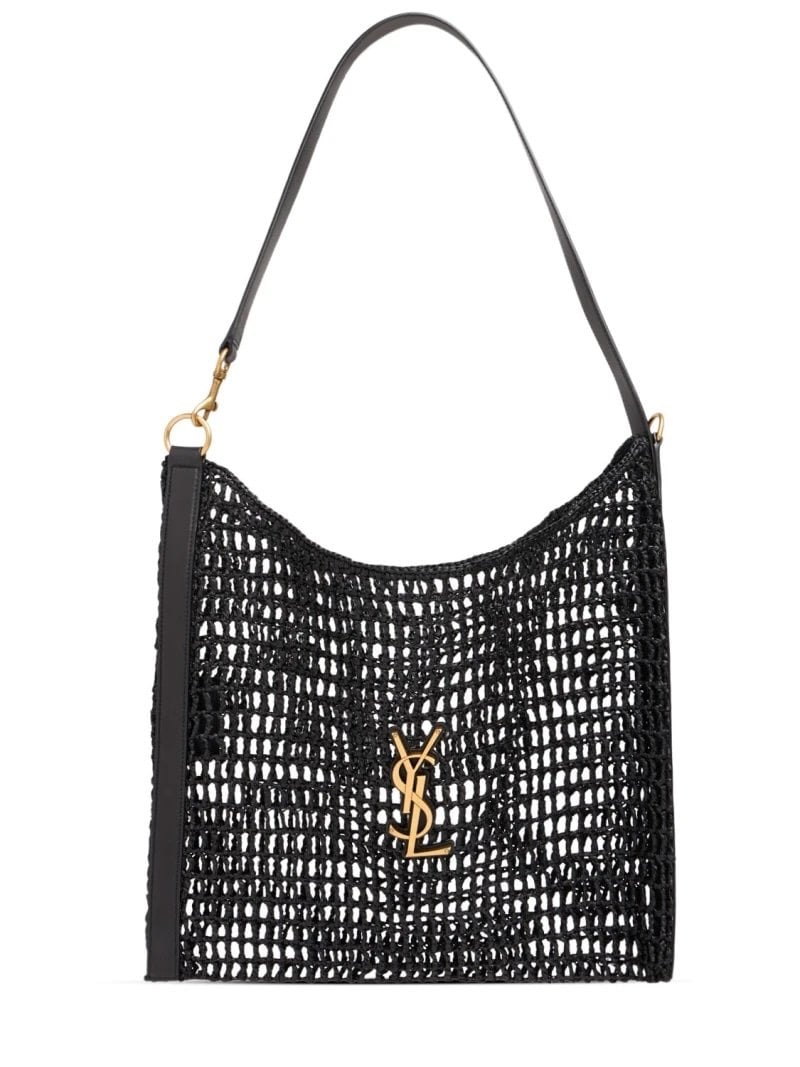 Borsa in crochet in rafia Yves Saint Laurent