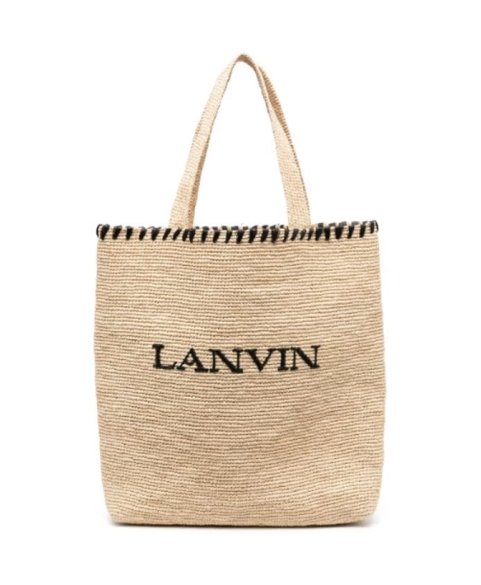 Tote bag in rafia Lanvin