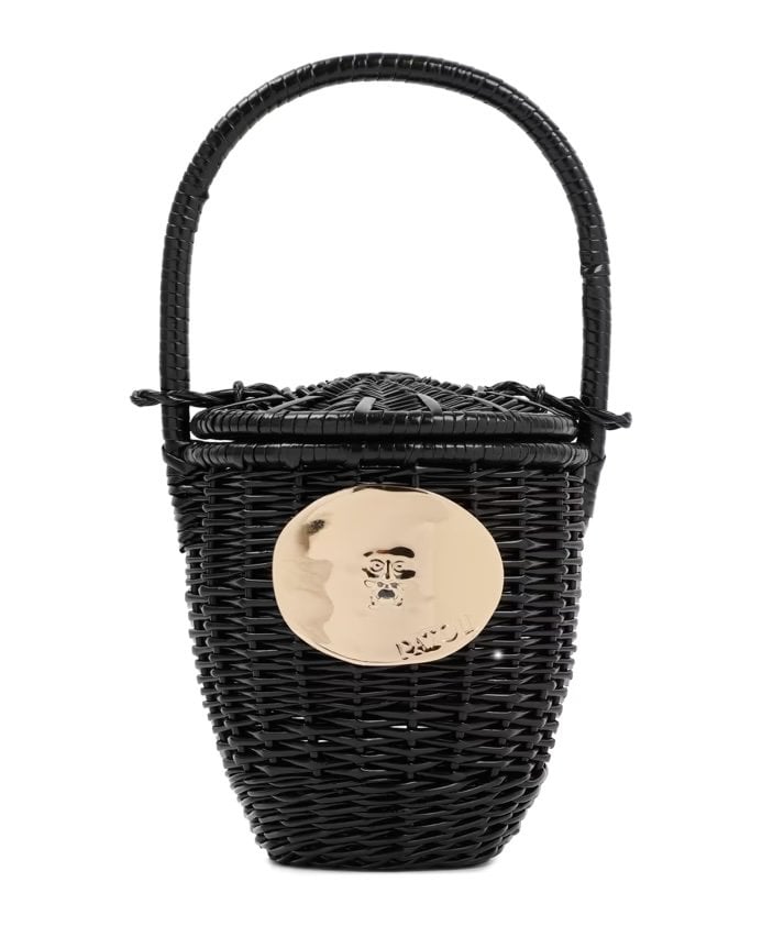 Borsa bucket in vimini Patou