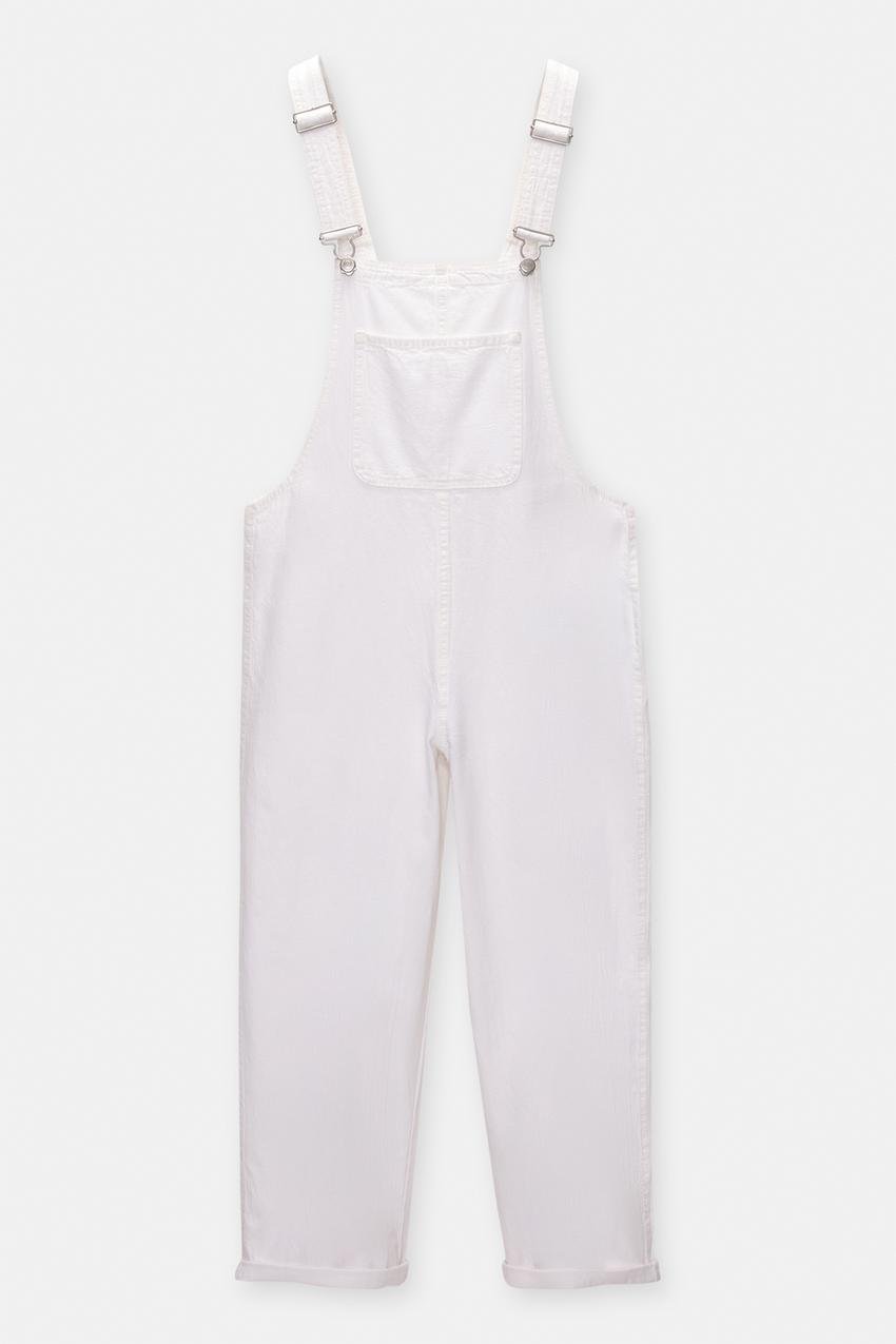 Salopette blanche Pull & Bear