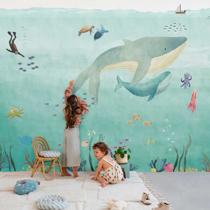 Carta da parati per bambini: una nuova tendenza decorativa? 16 papier peint xl ocean