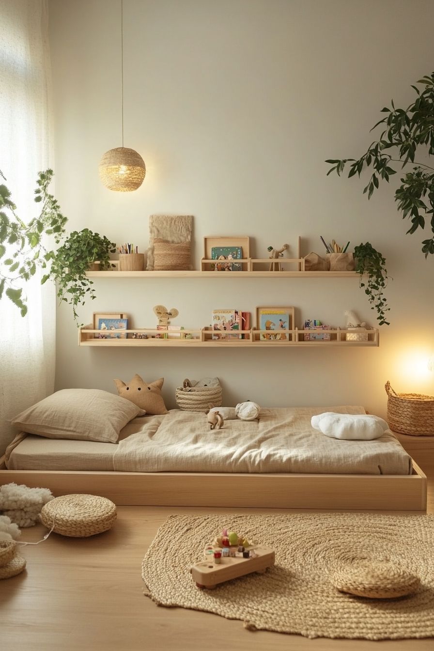Interni per bambini minimalisti: perché le famiglie si ispirano al design giapponese? 4 chambre minimaliste enfant