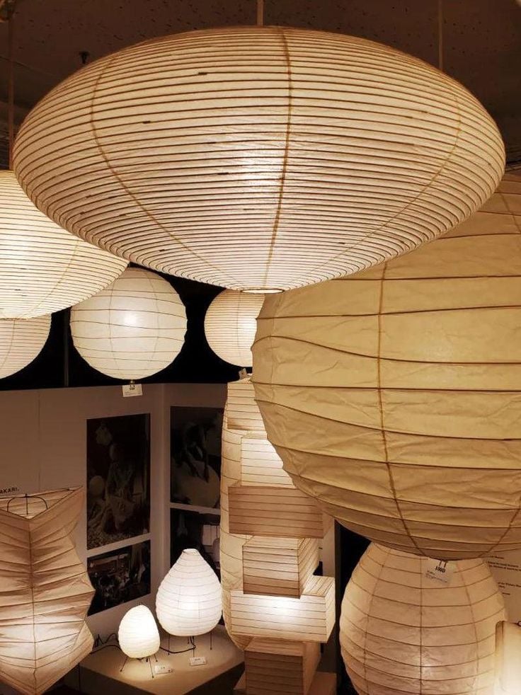 Interni per bambini minimalisti: perché le famiglie si ispirano al design giapponese? 2 lampe papier washi