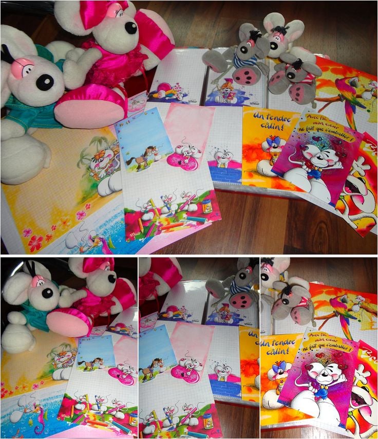 Peluche e fogli Diddl