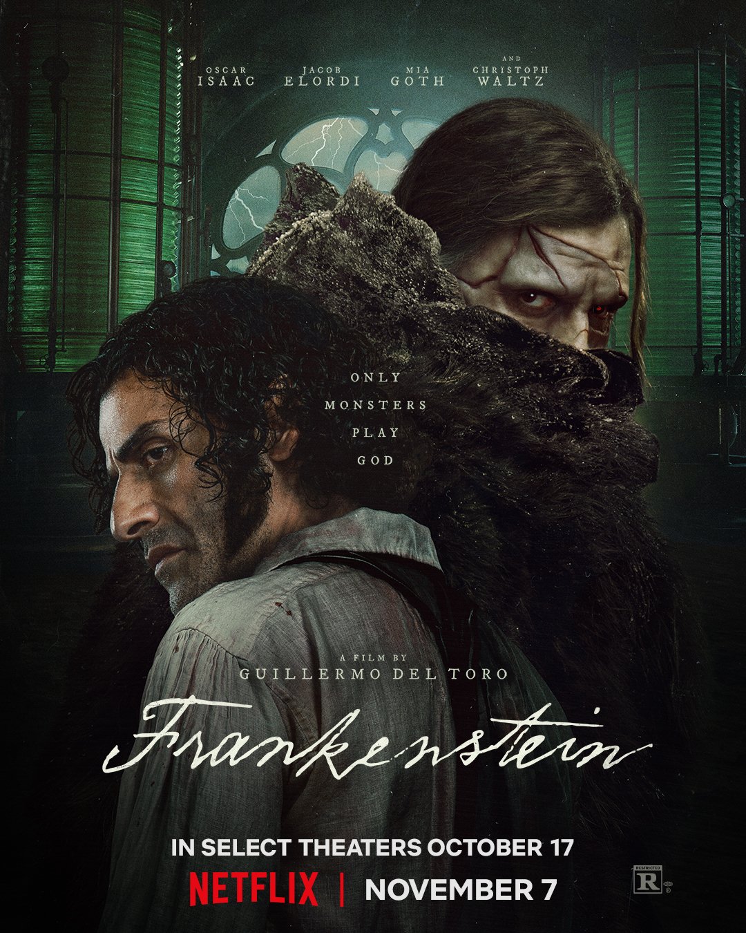Affiche du film Frankenstein de Guillermo del Toro