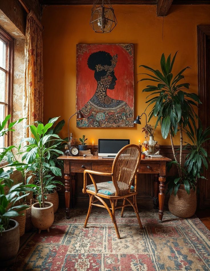 Estetica Afrohemian decorazione interna tendenza 2026