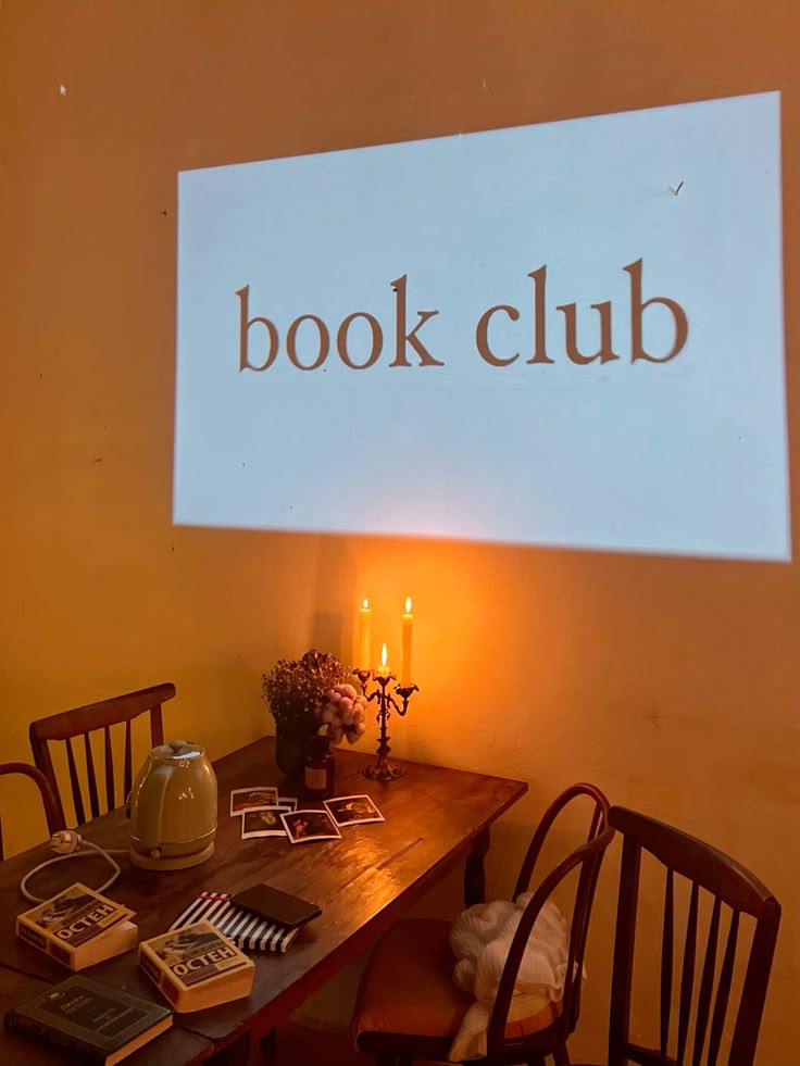 Idée soirée book clubs