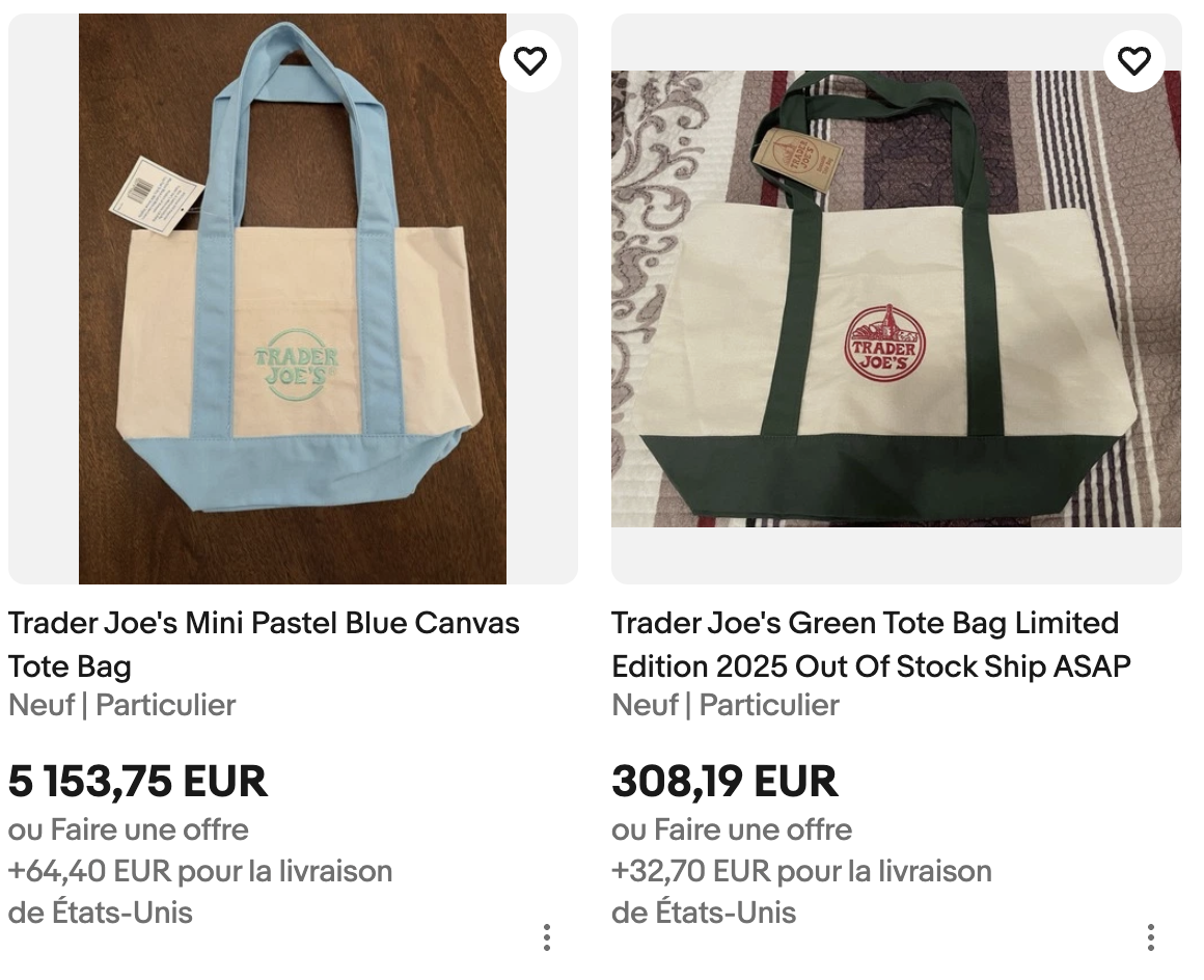 Successo borse tote Trader Joe's