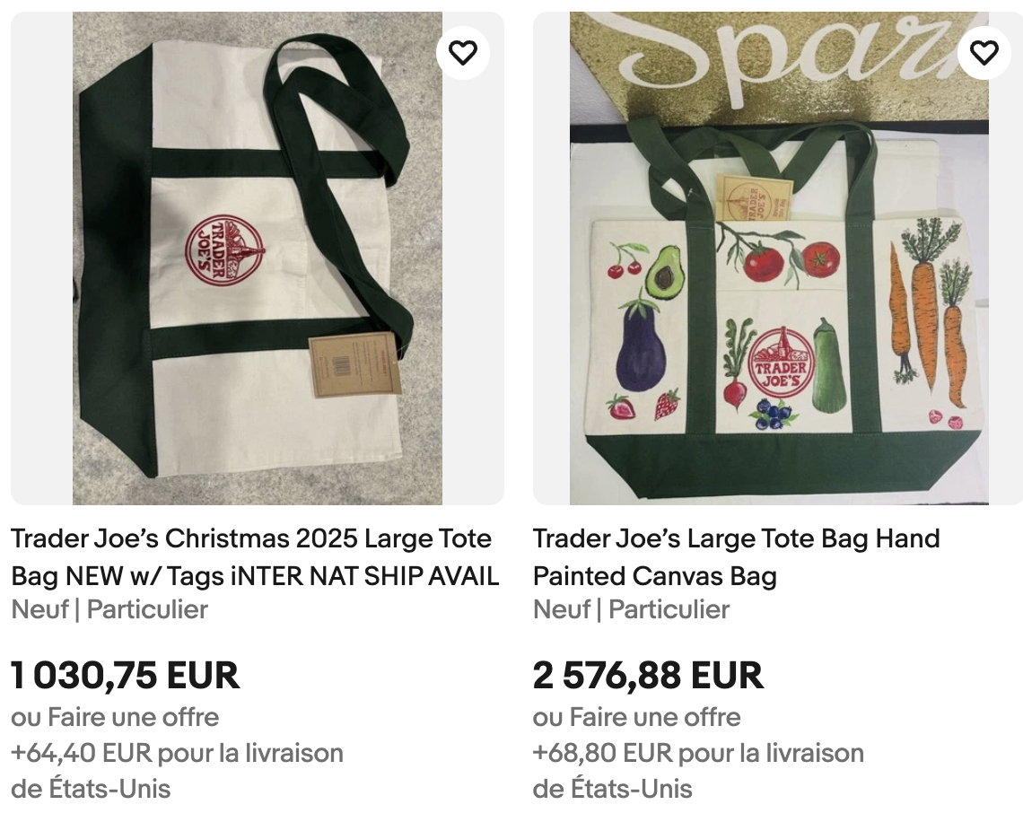 Borsa tote Trader Joe's Ebay