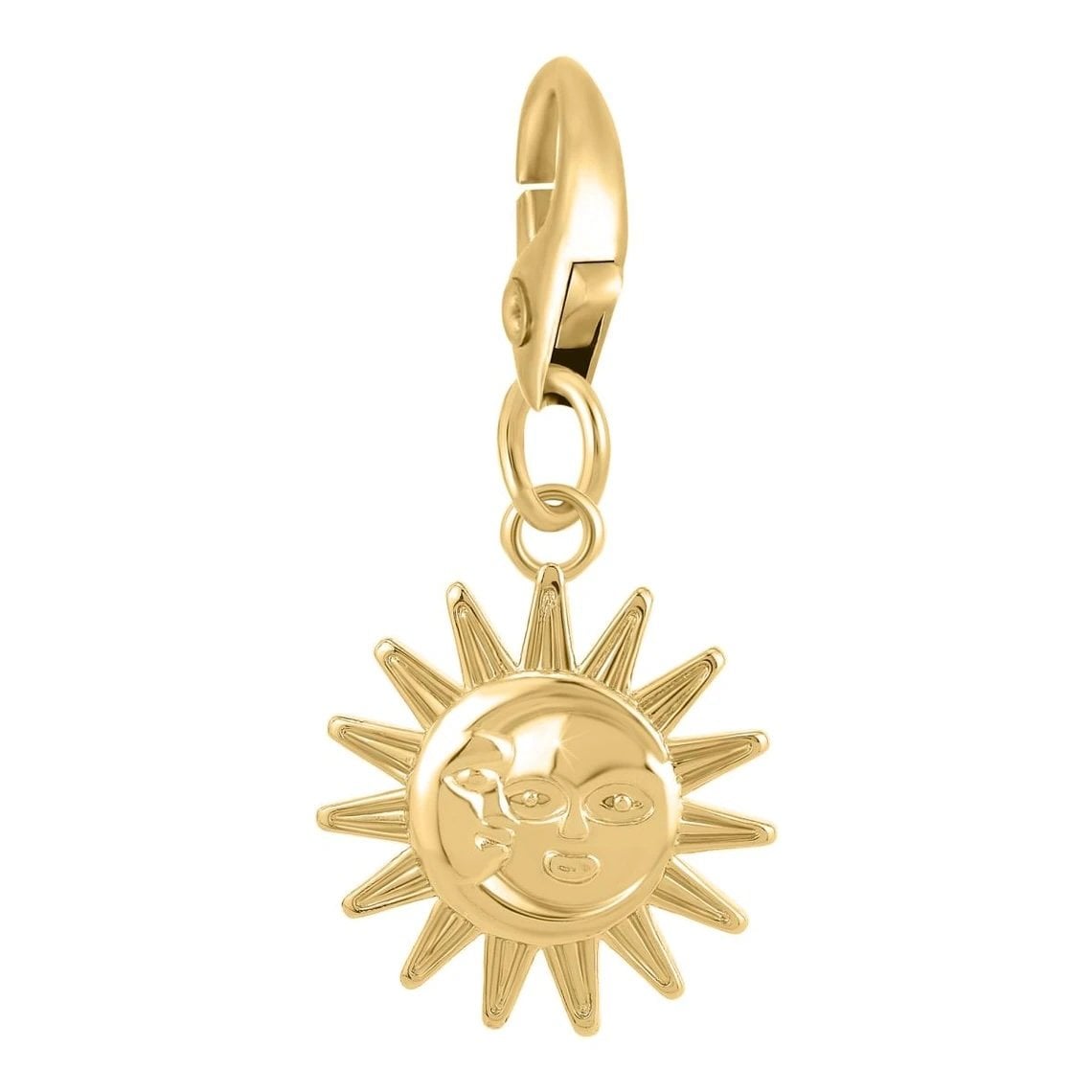 Charm sole e luna dorati