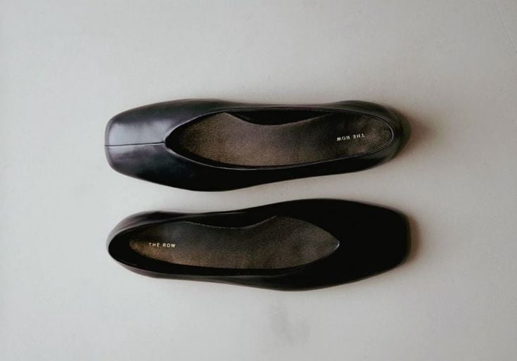 Ballerine minimaliste in pelle The Row