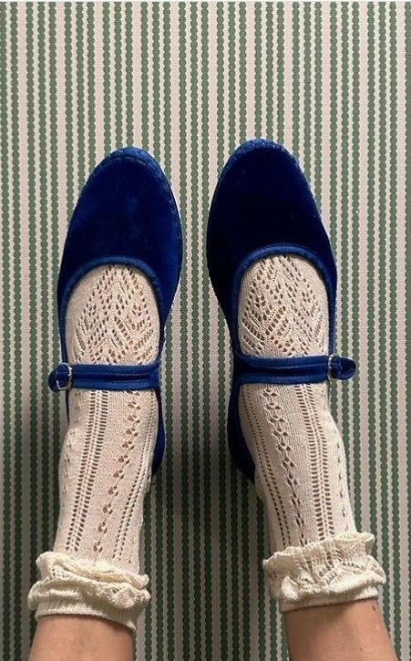 Ballet flat Mary Jane in velluto