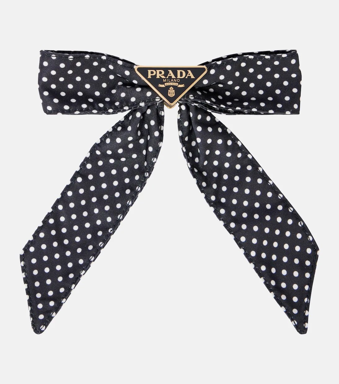 Barette à noeud Prada à pois