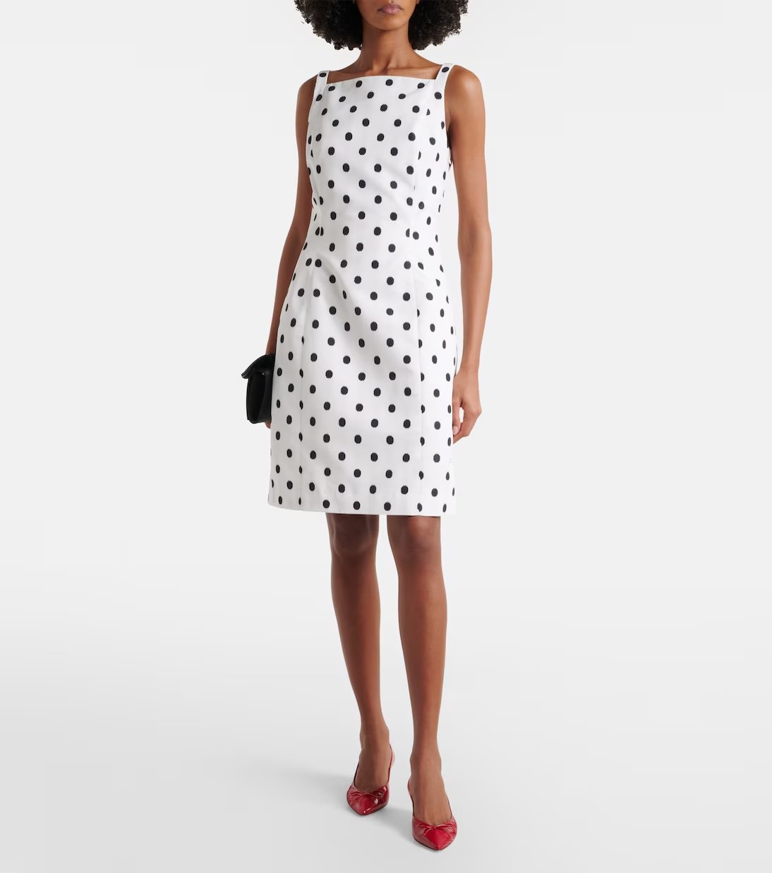 Robe courte à pois Patou
