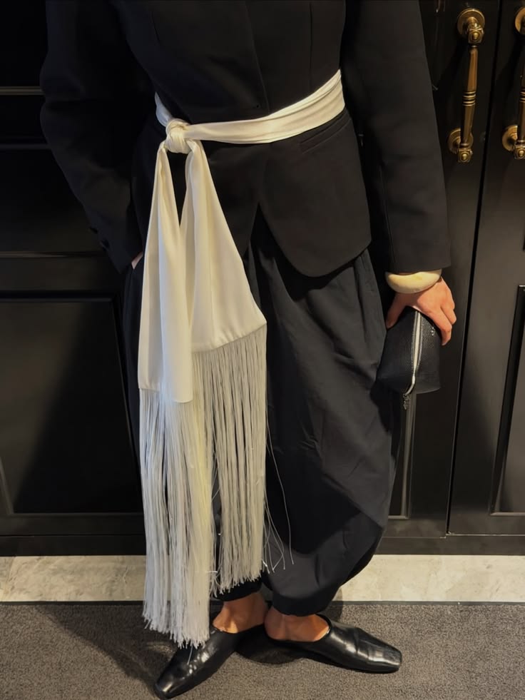 Cintura con sciarpa: come indossare il foulard in vita? 8 long foulard taille