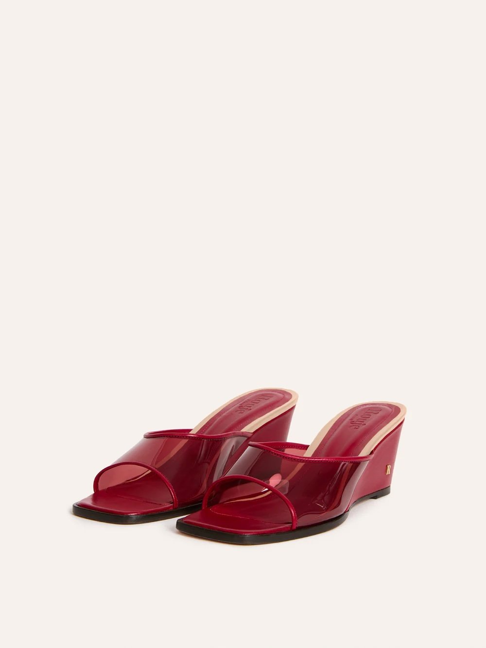 Le wedges mules: il ritorno deciso delle zeppe 5 Natty Mules bordeaux Rouje