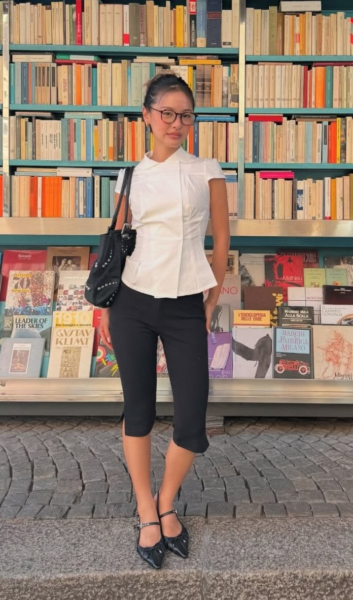 Look casual pantaloni capri