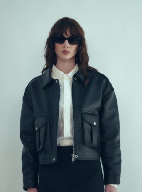 Veste en cuir les signes dune piece faite pour durer Modalova 1